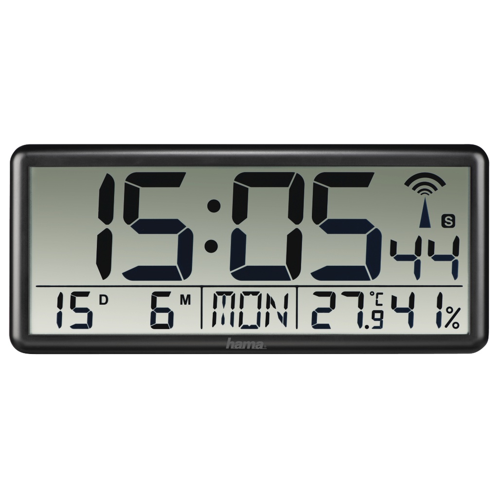[00186352] Jumbo Reloj digital Rectángulo Negro