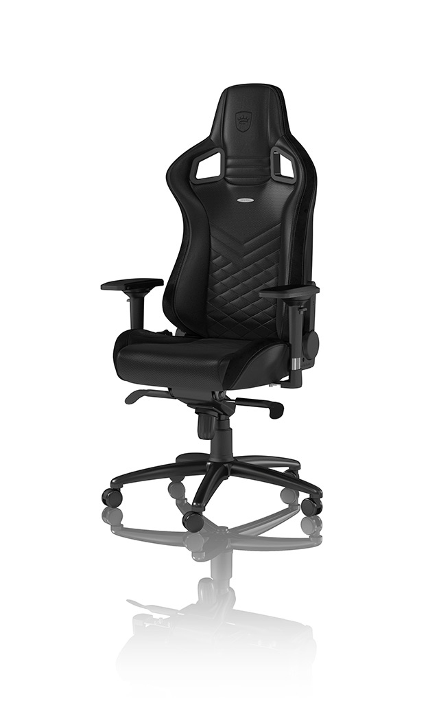 [NBL-PU-BLA-002] EPIC Silla para videojuegos de PC Asiento acolchado Negro