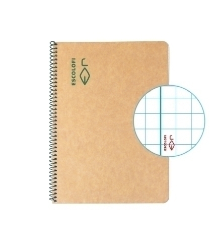 BLOCK ESCOLOFI GREEN A5 50h CD.5 80g C/M - Pack de 5 unidades