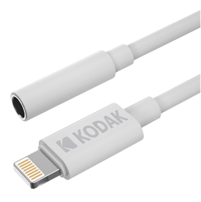 30425842 cable de teléfono móvil Blanco 0,1 m 3,5mm Lightning
