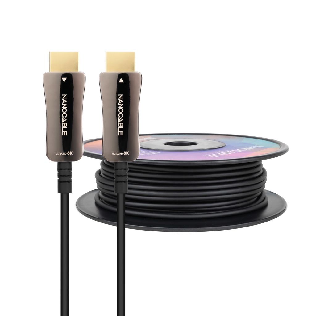 [10.15.2160] Cable HDMI V2.1 AOC 8K@60Hz 4K@120Hz 48Gbps A/M-A/M, Negro, 60 m
