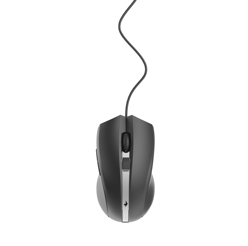 MUS-GU-02 ratón Ambidextro USB tipo A Laser 2400 DPI