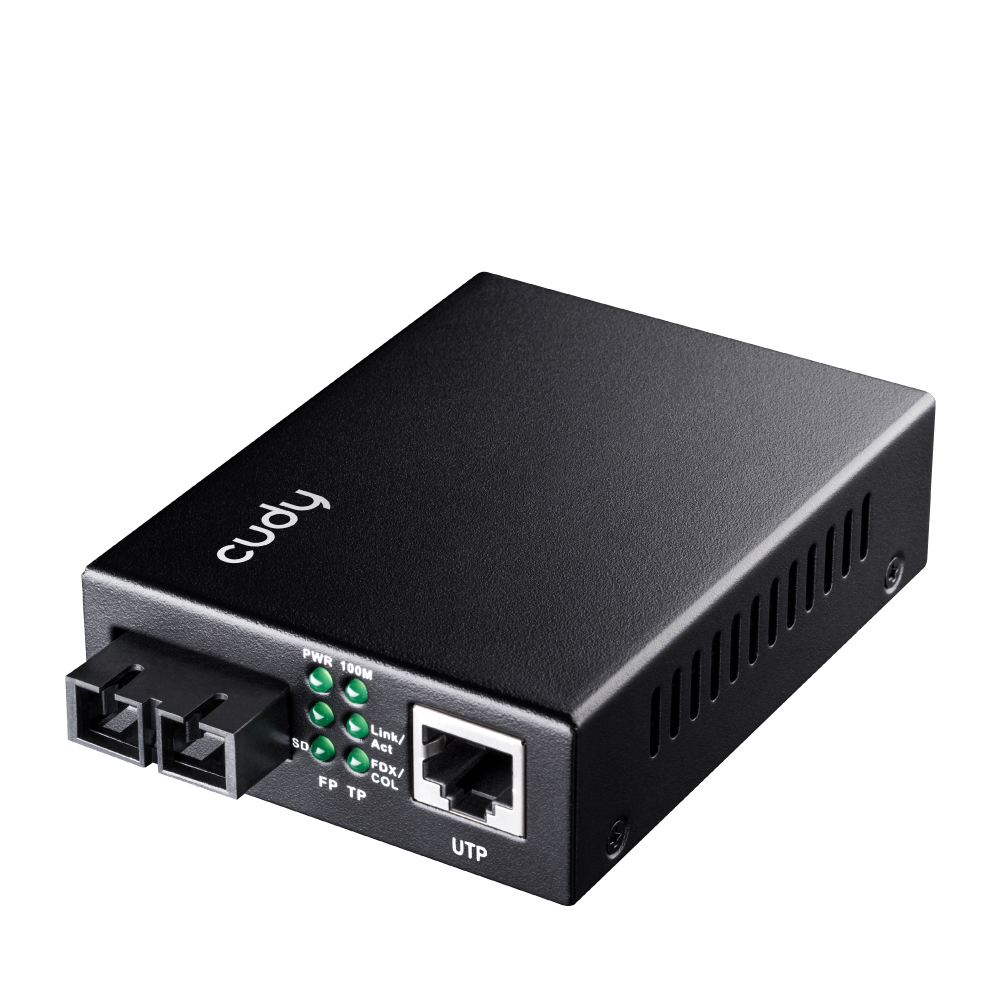 MC100SA-20 convertidor de medio 100 Mbit/s 1310 nm Monomodo Negro