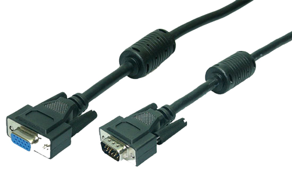 [CV0004] VGA M/F 1.8m cable VGA 1,8 m VGA (D-Sub) Negro
