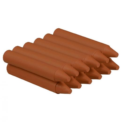 [98003] JOVI CERAS WAX CRAYONS JUMBO GRUESAS UNICOLOR CAJA DE 12 MARRÓN CLARO