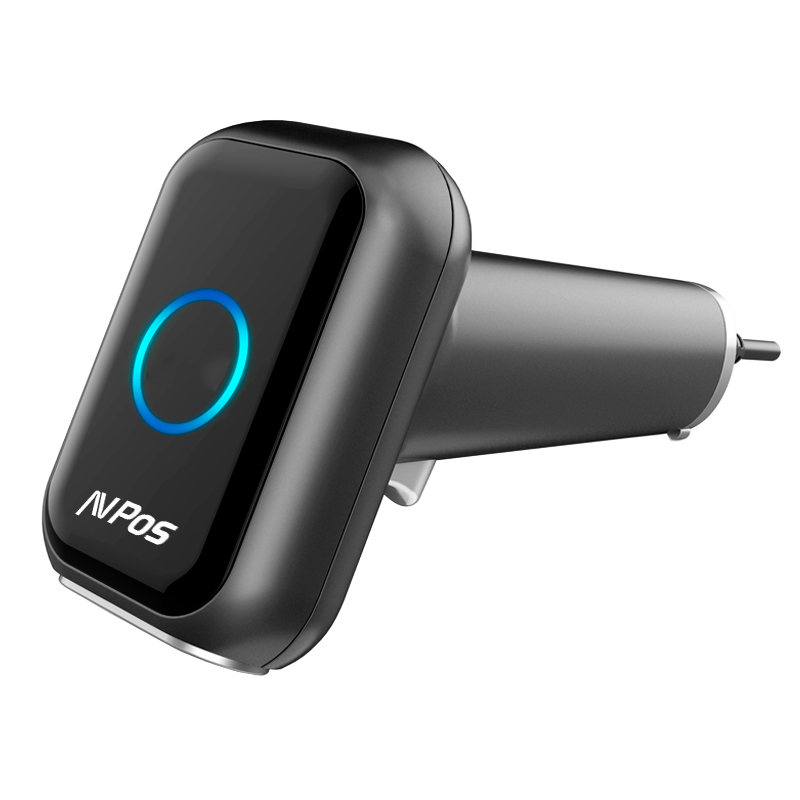 AVP-260-2D lector de código de barras Lector de códigos de barras portátil 1D/2D CMOS Negro