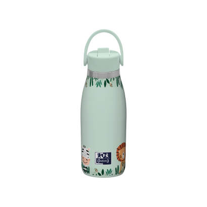 [400181341] 400181341 bidón de agua Uso diario 350 ml Acero inoxidable Verde claro, Multicolor