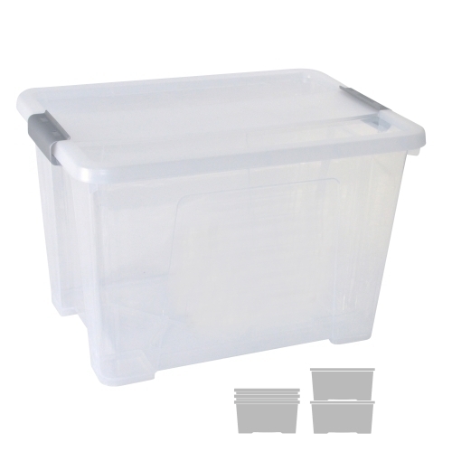 [CP1482020 CS TP] CAJA ALMA. ARCHIVO 2000 C/TAPA 20L 28X40X26CM TRAN