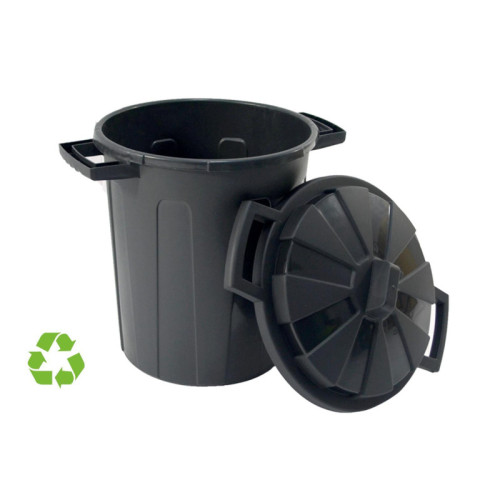 [CP1426100 NE] CONTENEDOR SOSTENIBLE DE RECICLAJE CON TAPA 100 LITROS 54X64X68 CM PP NEGRO ARCHIVO 2000 CP1426100 NE