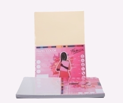 PAPEL VERJUR.A4 FABRISA 100g 100h CREMA