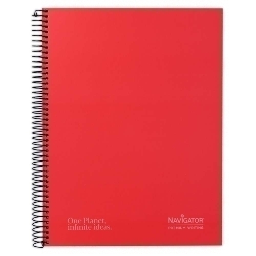 BLOC NAVIGATOR A4 120h HZ ROJO - Pack de 5 unidades