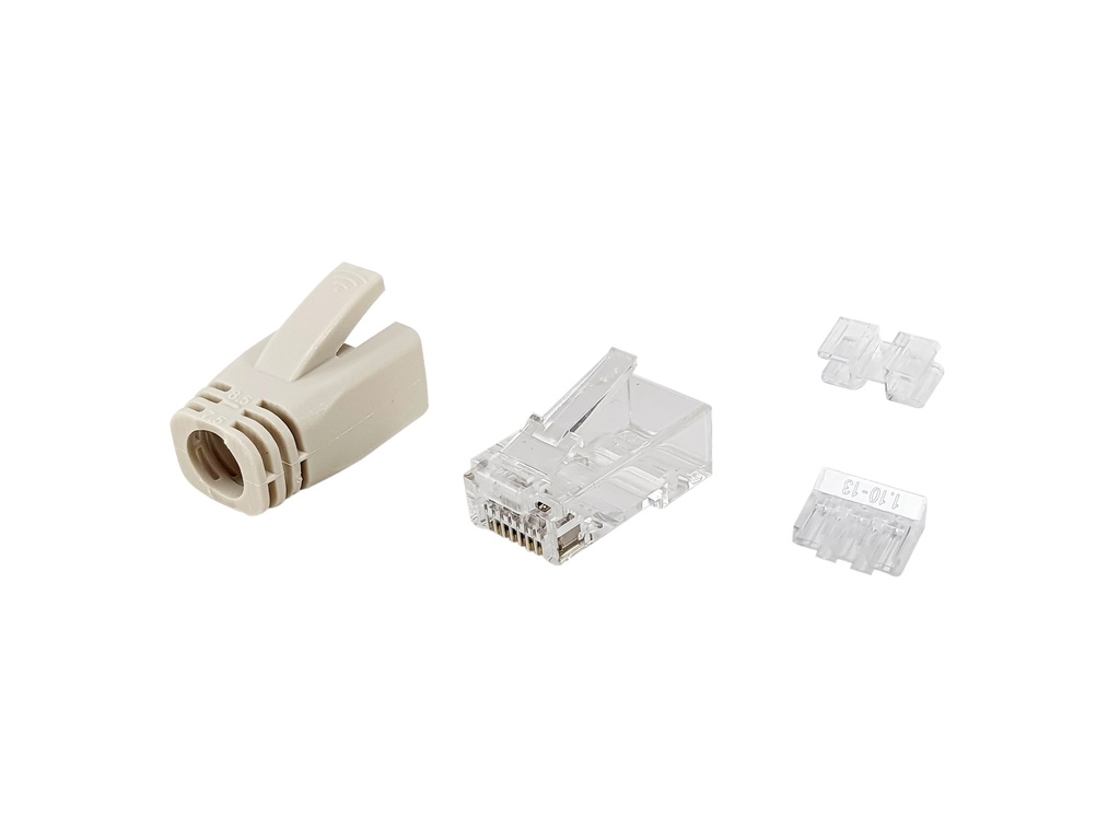 [121176] 121176 conector RJ-45 Transparente, Blanco