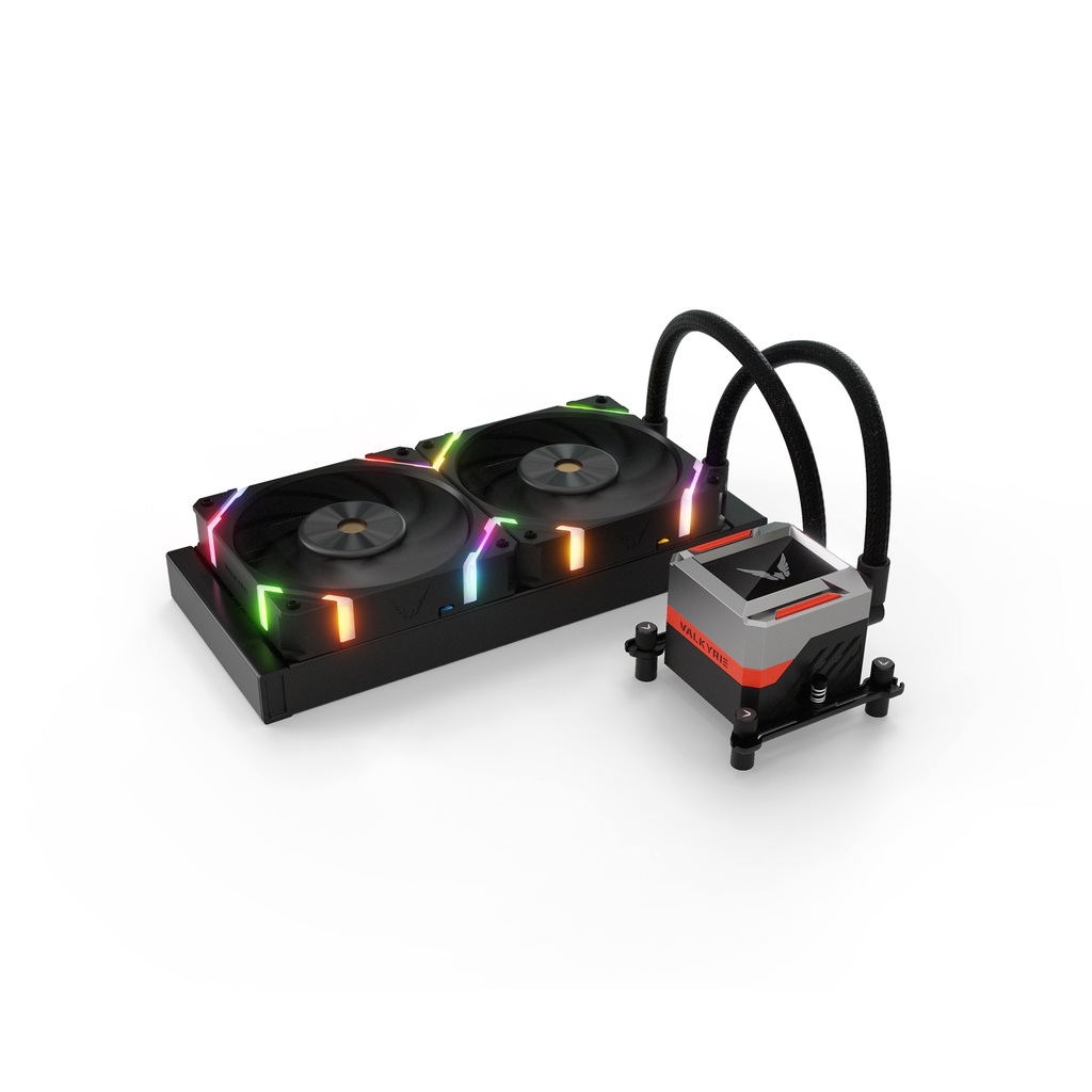 VK-AIOSY240B sistema de refrigeración para ordenador Procesador Sistema de refrigeración líquida todo en uno 24 cm Negro