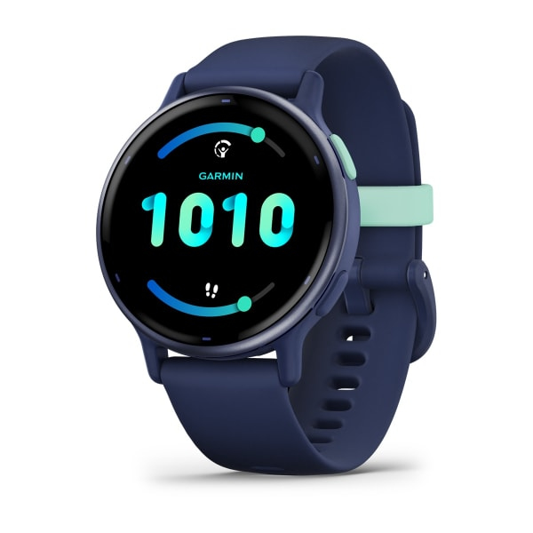 [010-02862-12] Vivoactive 5 3,05 cm (1.2") AMOLED 42 mm Digital 390 x 390 Pixeles Pantalla táctil Azul Wifi GPS (satélite)