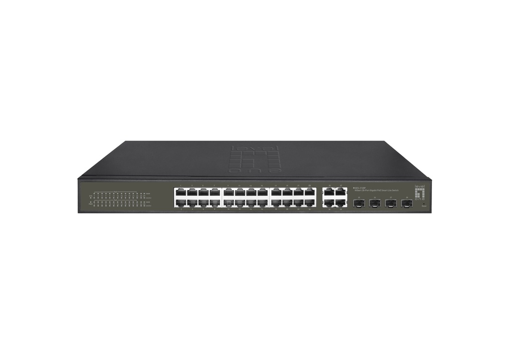 GES-2128P switch Gestionado L2 Gigabit Ethernet (10/100/1000) Energía sobre Ethernet (PoE) Negro