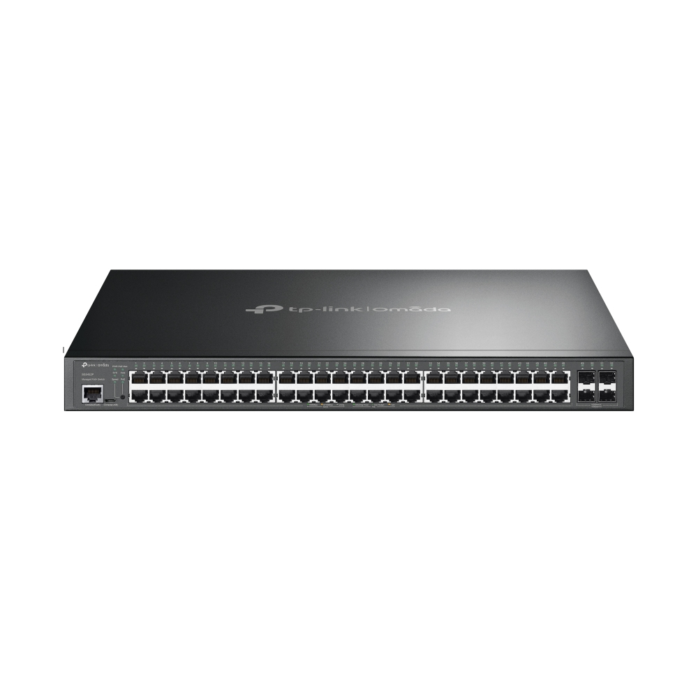 [SG3452P] Omada SG3452P switch Gestionado L2/L3 Gigabit Ethernet (10/100/1000) Energía sobre Ethernet (PoE) 1U Negro