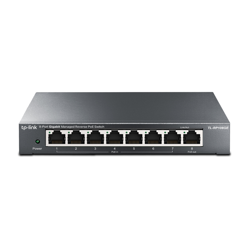 [TL-RP108GE] Omada TL-RP108GE switch Gestionado L2 Gigabit Ethernet (10/100/1000) Energía sobre Ethernet (PoE) Negro