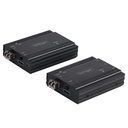 Extensor KVM HDMI de 4K por Fibra - Alargador de Consola Switch KVM con Vídeo HDMI y USB Remoto - hasta 300m (Multimodo) - con 2 Módulos SFP+ MMF de 10Gb - (TX/RX)