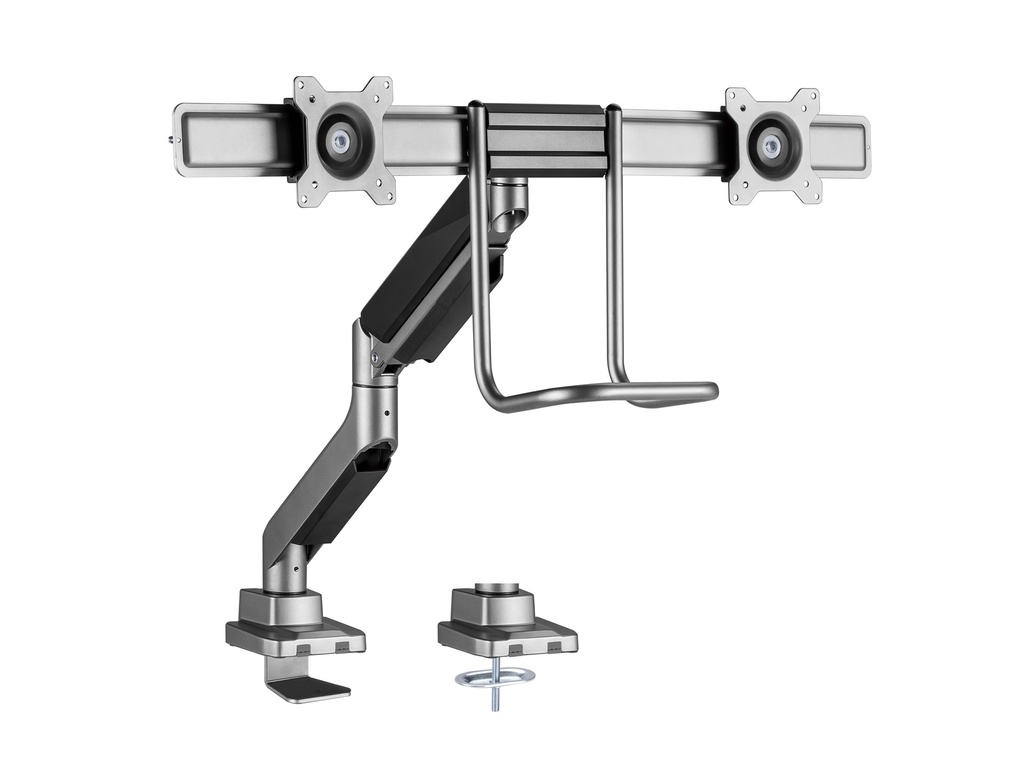 Soporte de sobremesa para dos monitores de 17"-32