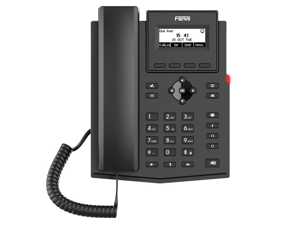 X301W teléfono IP Negro 2 líneas LCD Wifi