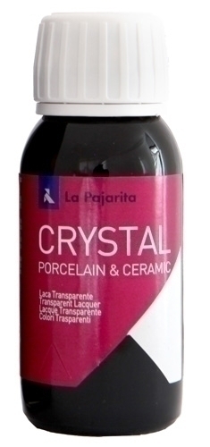 [126207] LACA TRP.CRISTAL PAJARITA 50 ml NEGRO - Pack de 6 unidades