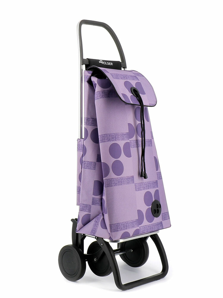 I-Max Logos Negro, Púrpura Bolsa para carrito de la compra