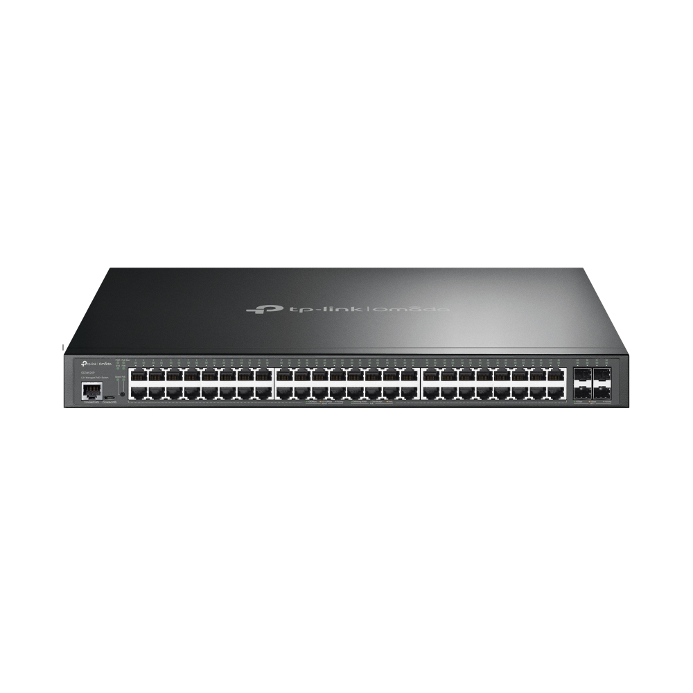 [SG3452XP] Omada SG3452XP switch Gestionado L2+ Gigabit Ethernet (10/100/1000) Energía sobre Ethernet (PoE) 1U Negro