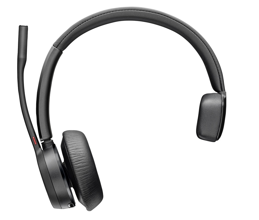 Auriculares Poly Voyager 4310 con certificación para Microsoft Teams + llave BT700 + soporte de carga