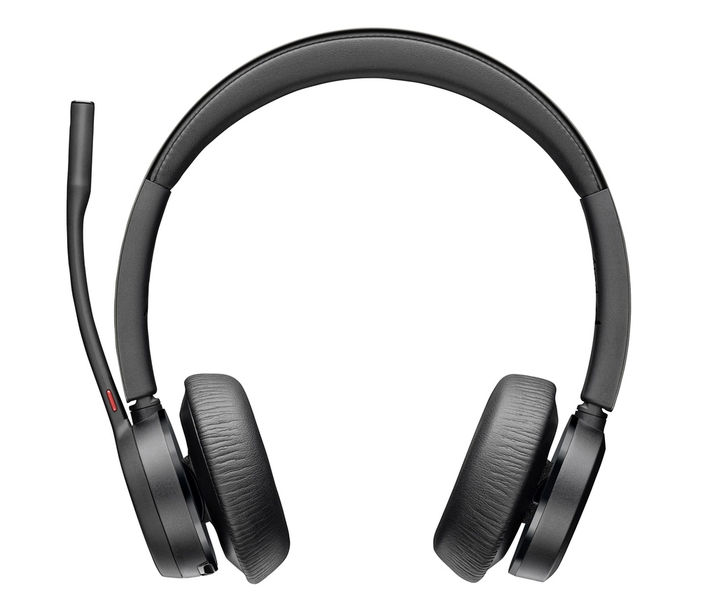 Auriculares Poly Voyager 4320 UC estéreo USB-A + adaptador BT700 USB-A + base de carga