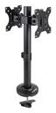 Soporte de Mesa para 2 Pantallas 17"-32", Negro