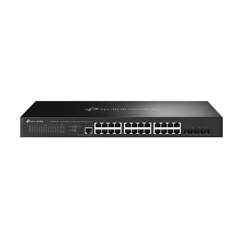 [SG3428X-M2] Omada SG3428X-M2 switch Gestionado L2+ 2.5G Ethernet (100/1000/2500) 1U Negro