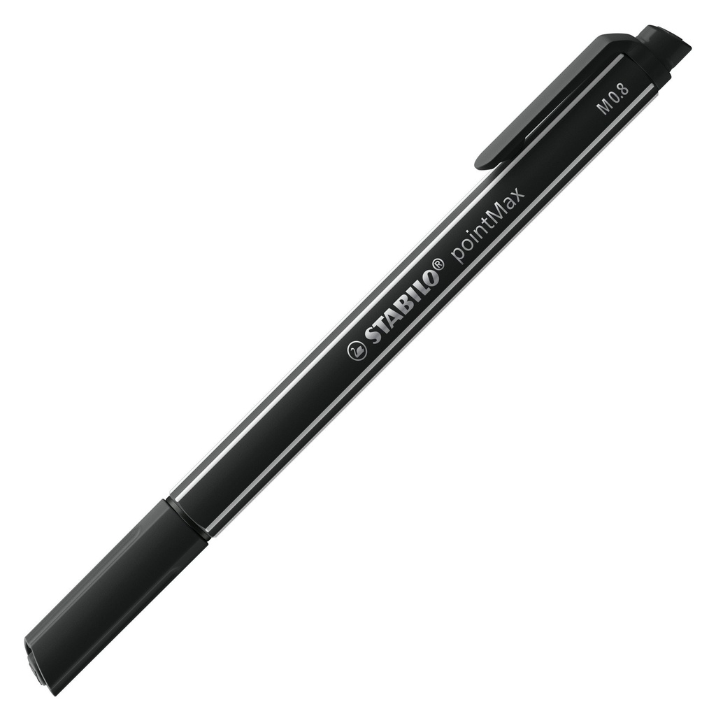 pointMax rotulador de punta fina Medio Negro 1 pieza(s)