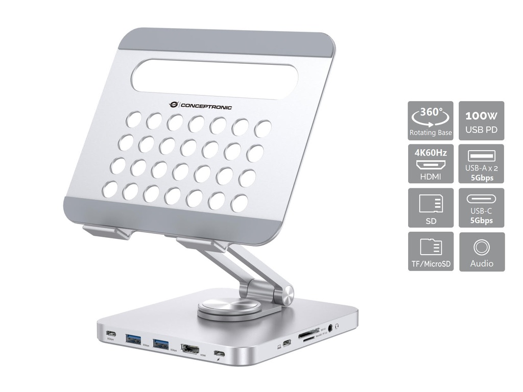 [DONN26G] DONN26G mueble y soporte para dispositivo multimedia Plata Tableta Carro para administración de tabletas