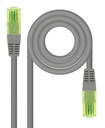 Cable de Red Latiguillo RJ45 CAT.6 UTP AWG26 CCA, Gris, 15 m