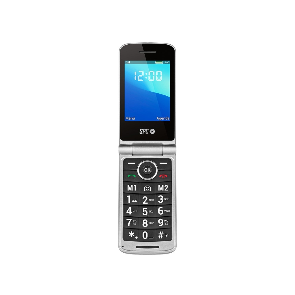 Prince 4G 7,11 cm (2.8") 130 g Negro, Plata Teléfono para personas mayores