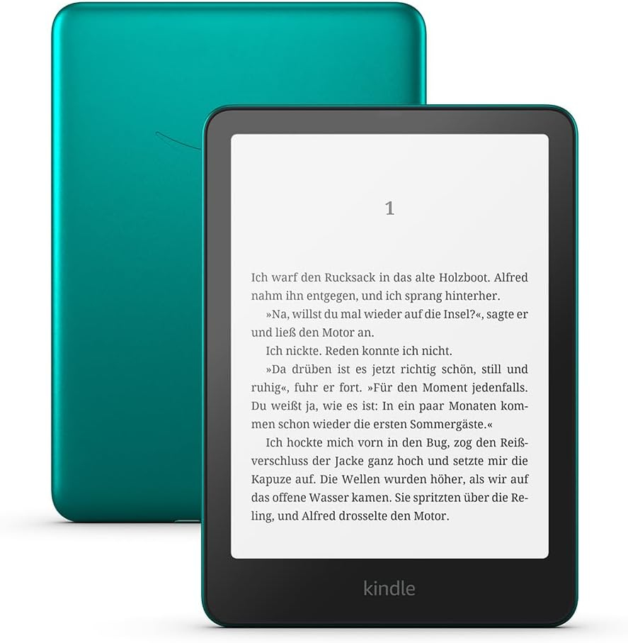 [B0CFPLP3YL] Kindle Paperwhite Signature Edition lectore de e-book Pantalla táctil 32 GB Wifi Verde, Metálico