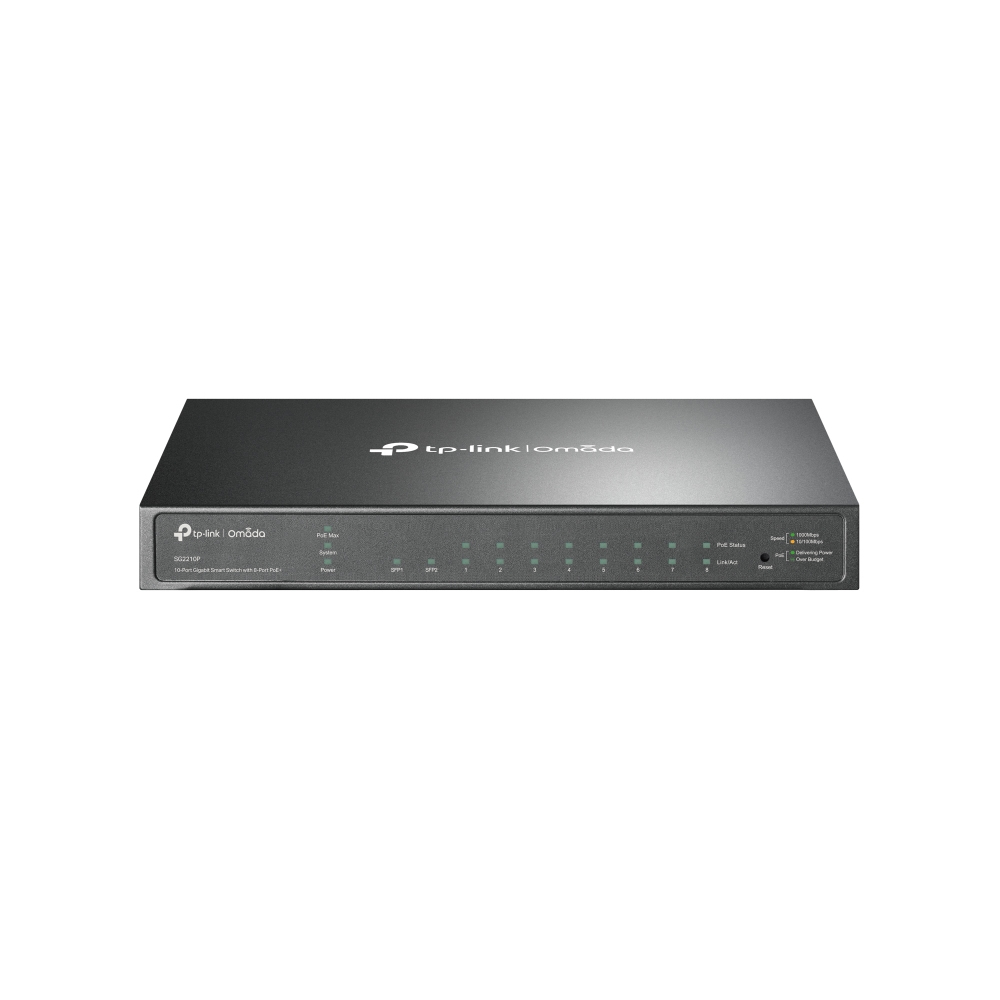 [SG2210P] Omada SG2210P switch Gestionado L2/L2+ Gigabit Ethernet (10/100/1000) Energía sobre Ethernet (PoE) Negro