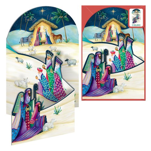 [70237] CHRISTMAS DOHE 115x170 ESTRELLA DE ORIEN - Pack de 6 unidades