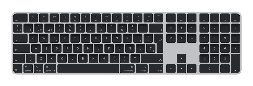 Magic teclado Universal USB + Bluetooth QWERTY Español Negro