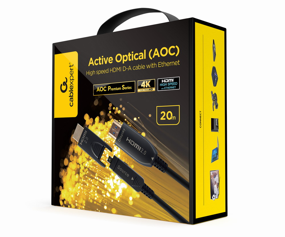 [CCAP-HDMIDD-AOC-30M] CCAP-HDMIDD-AOC-30M cable HDMI HDMI Type-A/HDMI Type-D Negro