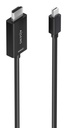 Cable conversor MINI DP a HDMI 4K@60Hz, MINI DP/M-HDMI/M, Negro, 2.0m
