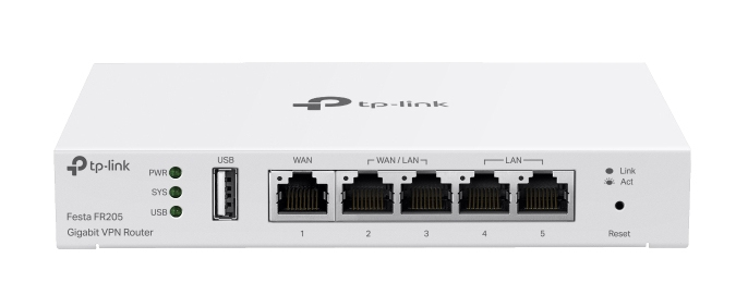 Festa FR205 router 10 Gigabit Ethernet, 100 Gigabit Ethernet, Gigabit Ethernet Blanco