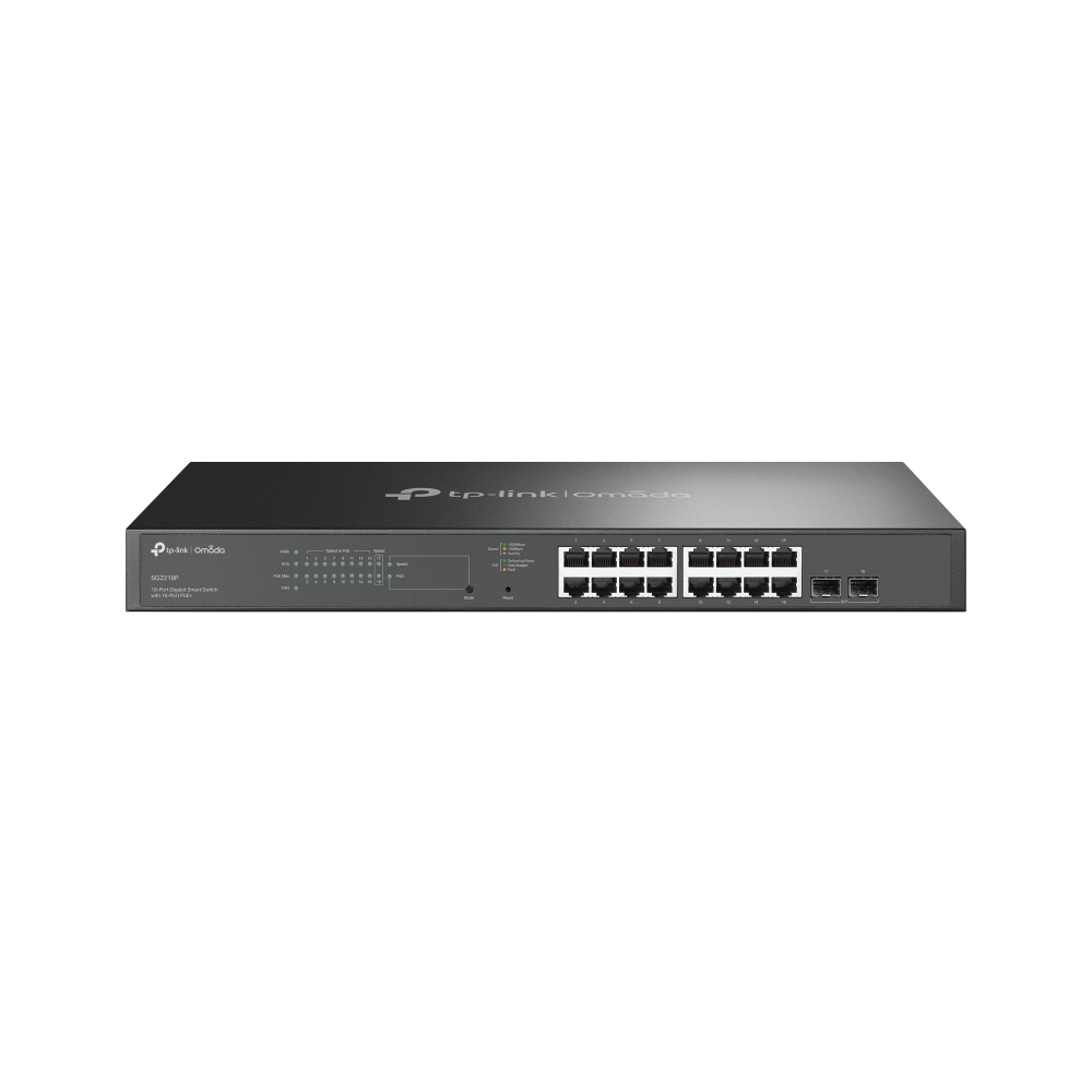[SG2218P] Omada SG2218P switch Gestionado L2/L2+ Gigabit Ethernet (10/100/1000) Energía sobre Ethernet (PoE) 1U Negro