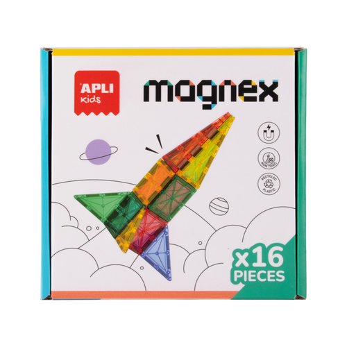 [19419] Juego de construcción magnético 16 piezas magnex