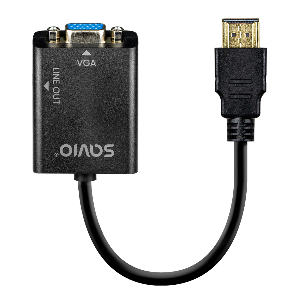 AK-76 adaptador de cable de vídeo Negro
