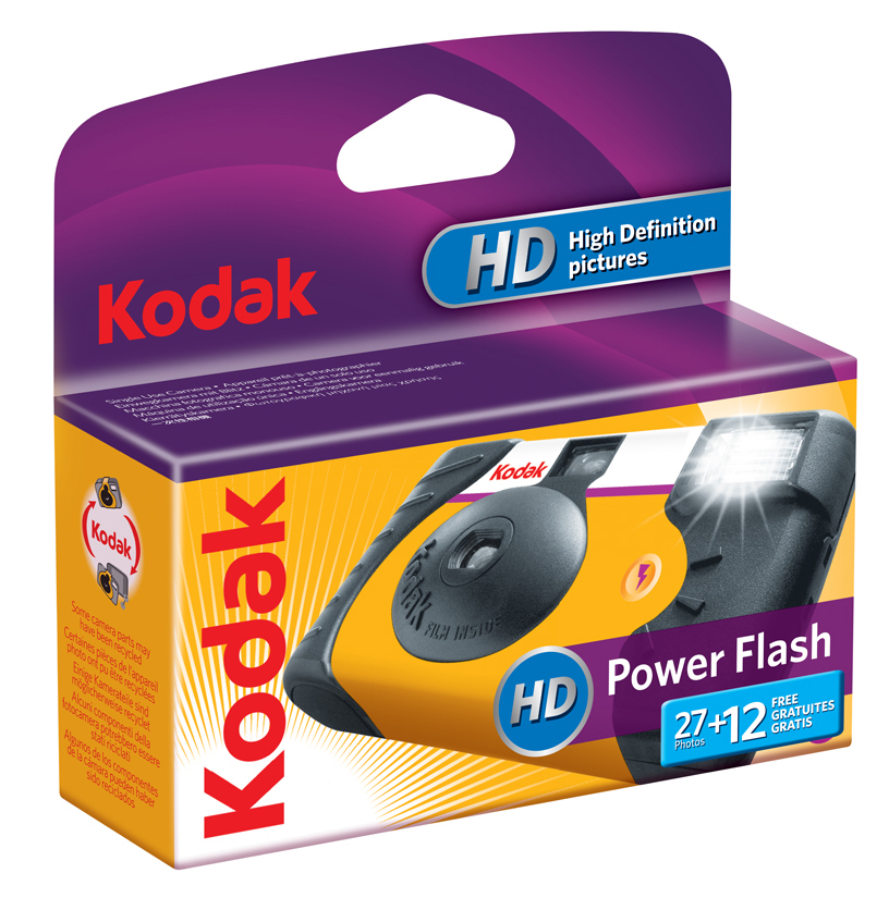 [105348073] Power Flash 27+12 Cámara analógica compacta Negro, Amarillo