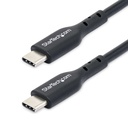 Cable de Carga USB-C de 2m - Cable USB Tipo C - Cable de Carga para Ordenador Portátil USB Tipo C USB 2.0 - PD de 60W 3A - Cubierta de TPE - Cable de Datos USB-C - Macho a Macho