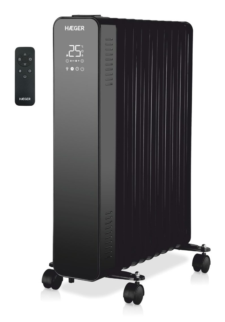 Digital XI Interior Negro 2500 W Radiador de aceite eléctrico
