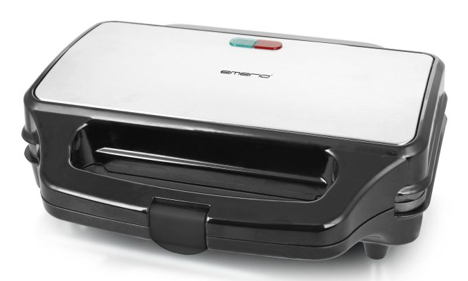 ST-109562.17 sandwichera 900 W Negro, Plata
