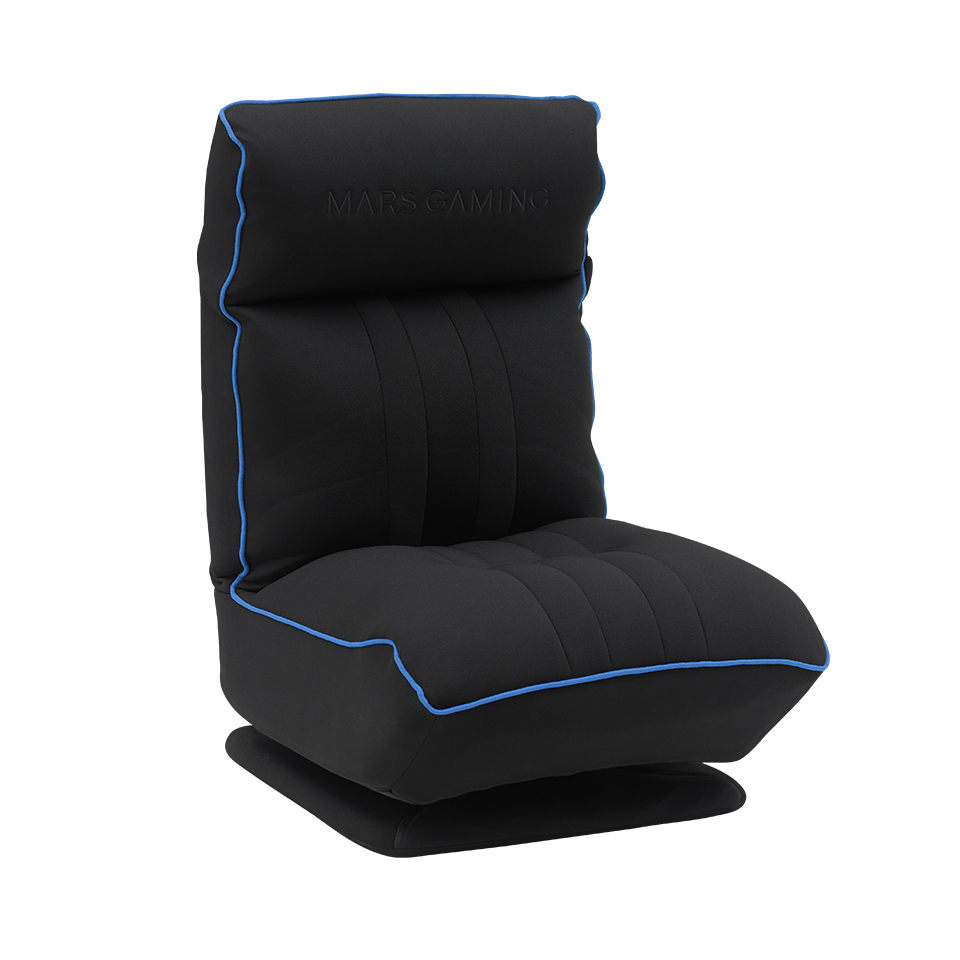 [MGCTHRONEBBL] MGC-THRONE, Sofá Gaming Ergonómico, Base con Rotación 360°, Respaldo y Reposacabezas Ajustables, Espuma de Alta Densidad, Diseño Versátil Plegable, Sofá PC con Estructura Robusta, Azul